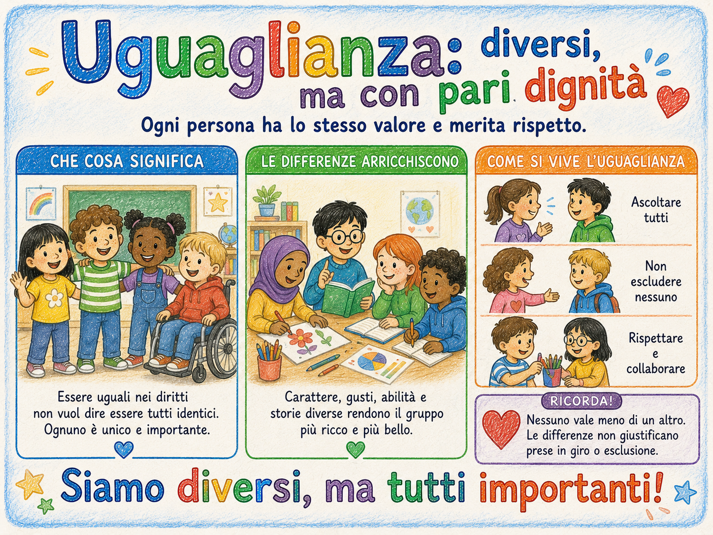 Modulo 3 - Uguaglianza: diversi, ma con pari dignità