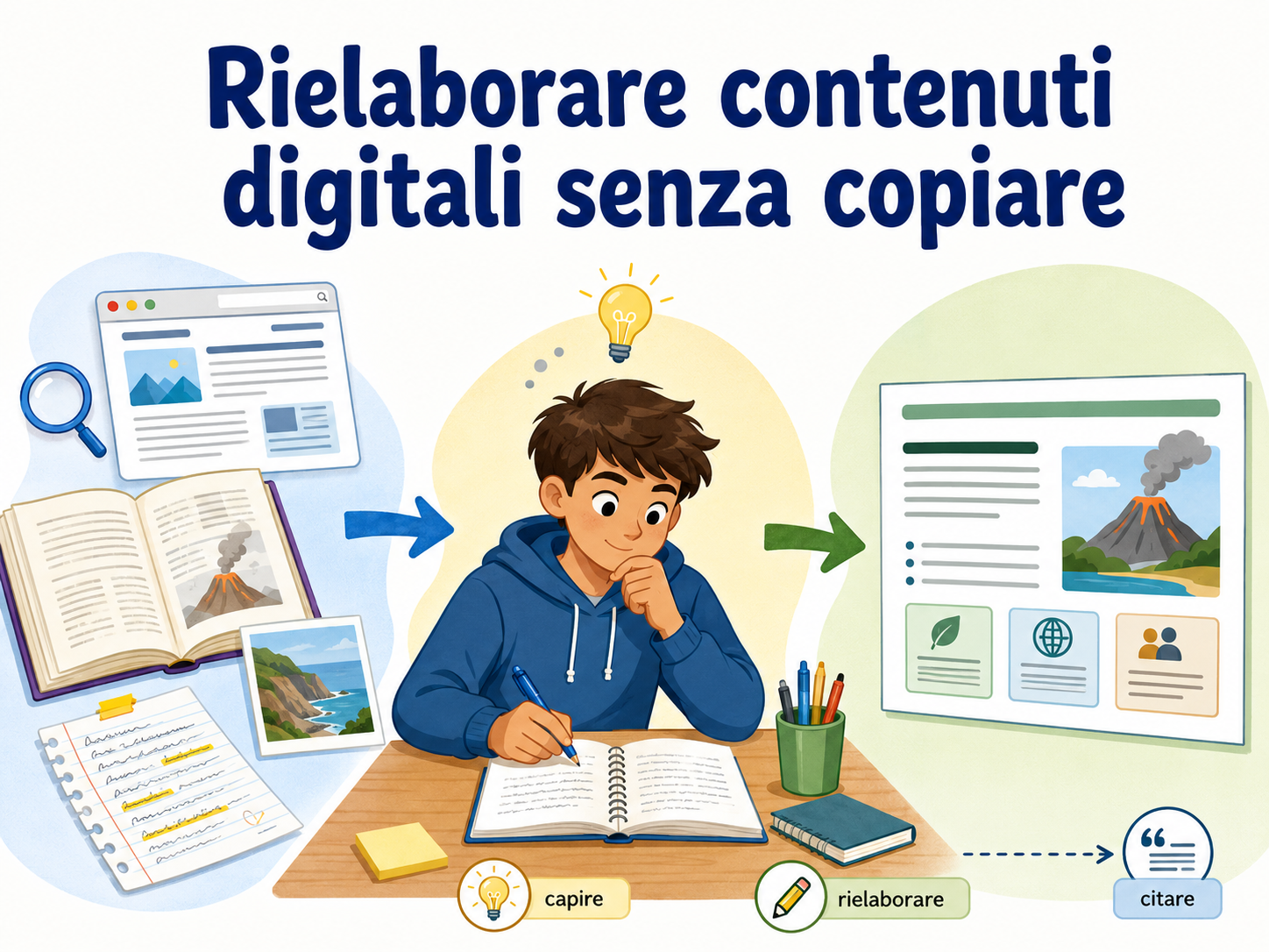 Modulo 18 - Rielaborare contenuti digitali senza copiare