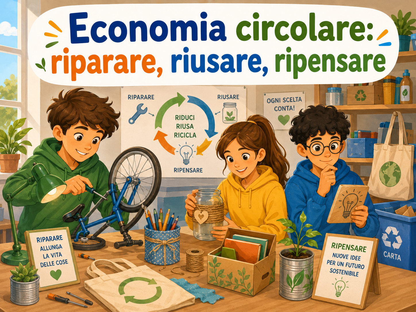 Modulo 14 - Economia circolare: riparare, riusare, ripensare