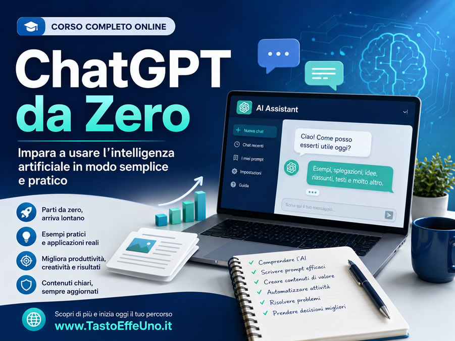 ChatGPT da Zero: impara a usare l�intelligenza artificiale in modo semplice e pratico