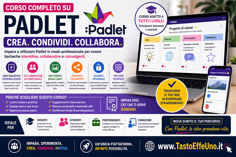 Corso completo su Padlet