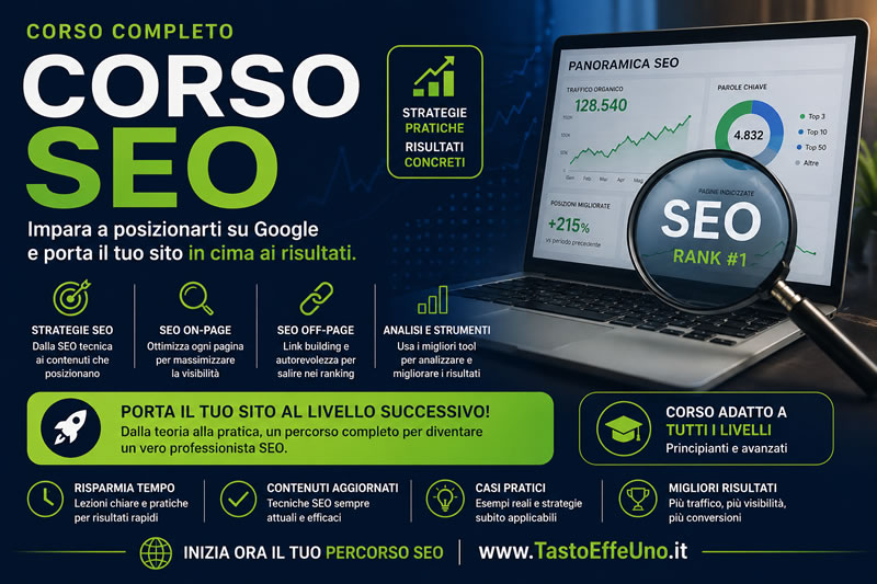 Corso SEO Base e Avanzato � Posizionamento su Google da Zero a Professionista