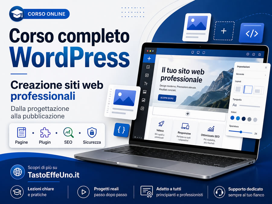 Creazione siti web professionali con WordPress