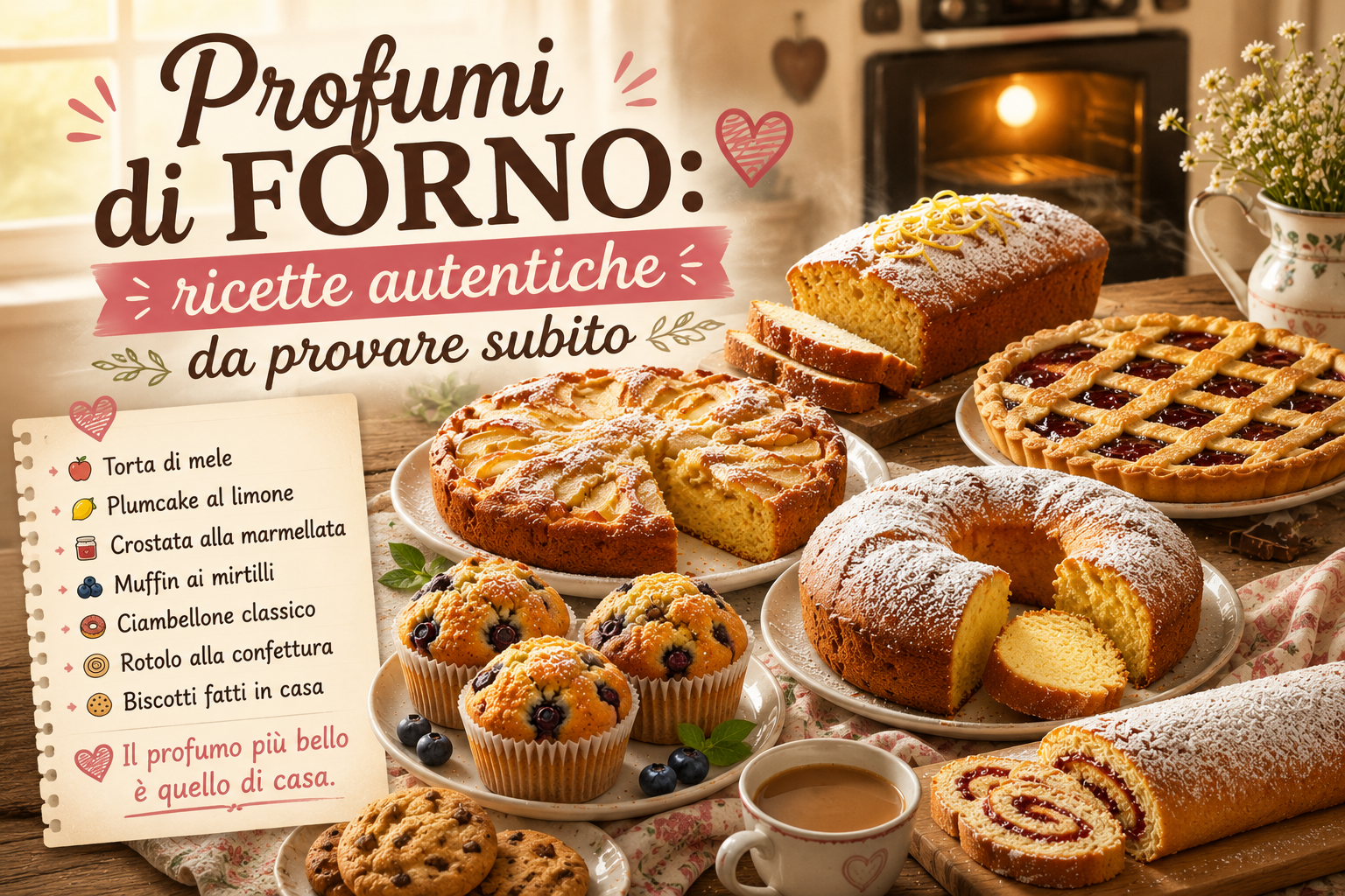 Profumi di forno: ricette autentiche da provare subito