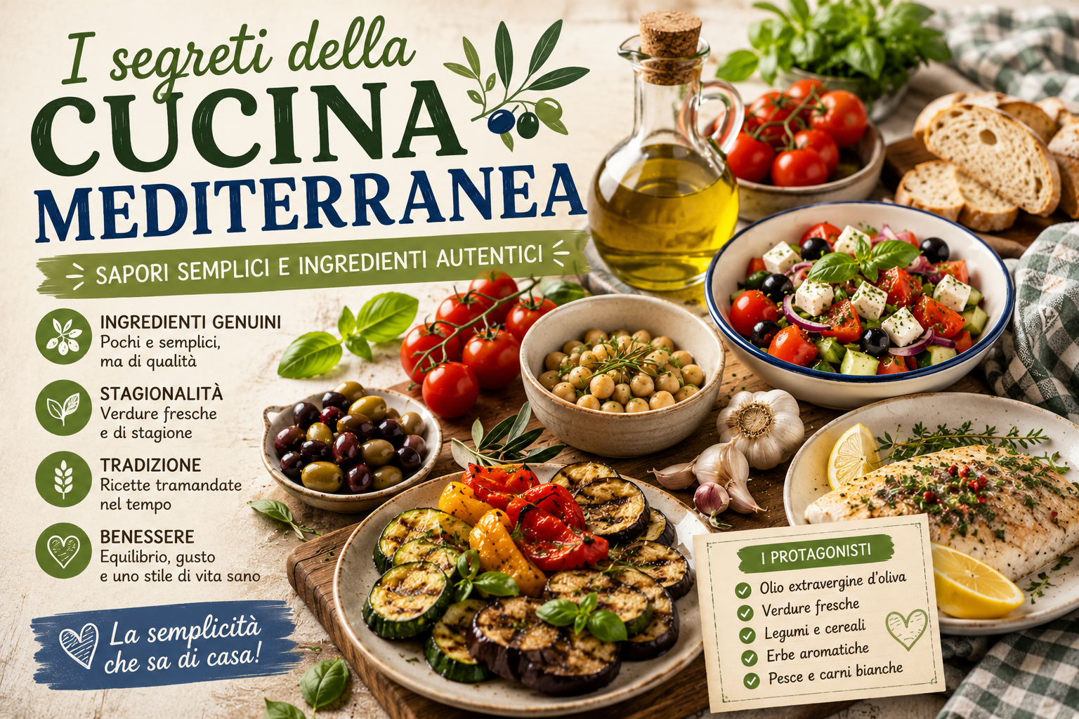 I segreti della cucina mediterranea: sapori semplici e ingredienti autentici