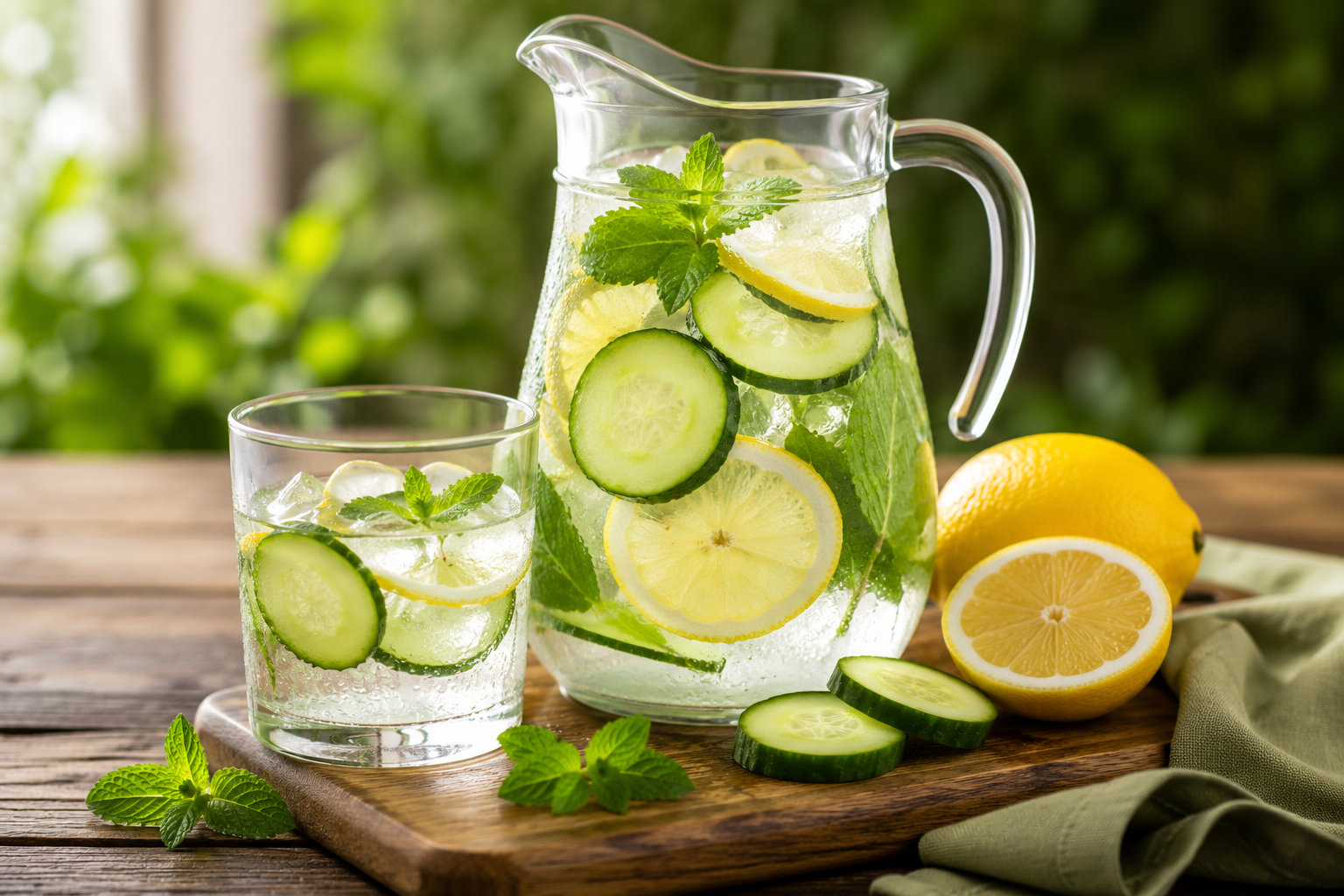 Acqua aromatizzata cetriolo e limone