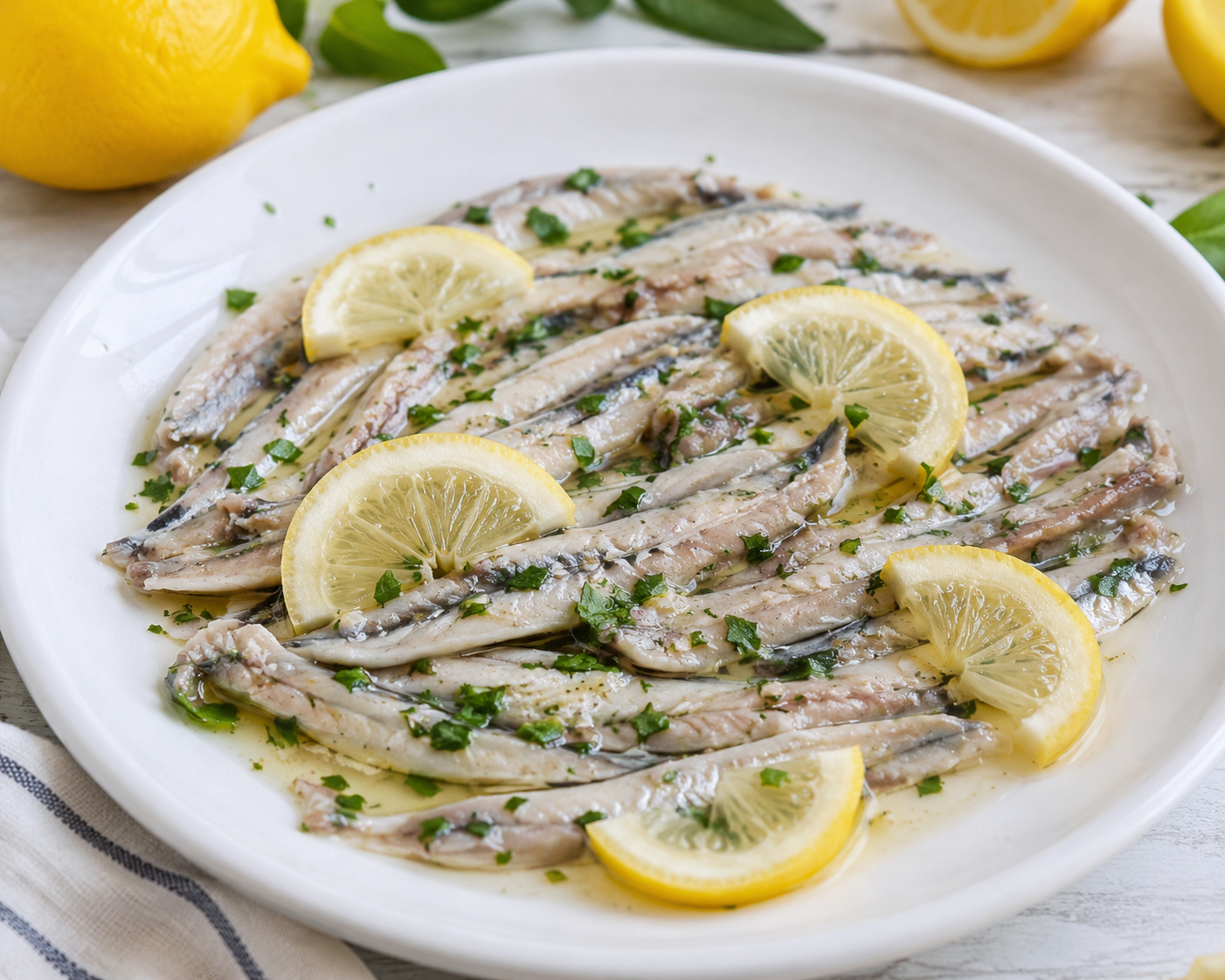 Alici marinate al limone