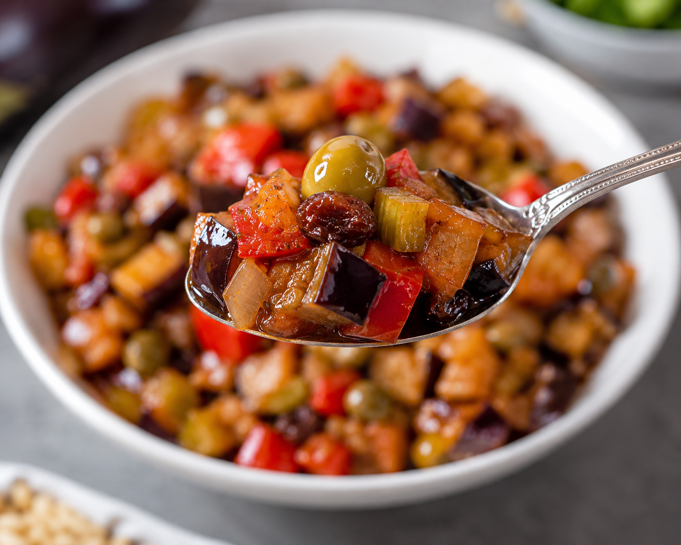 Caponata in cucchiaio