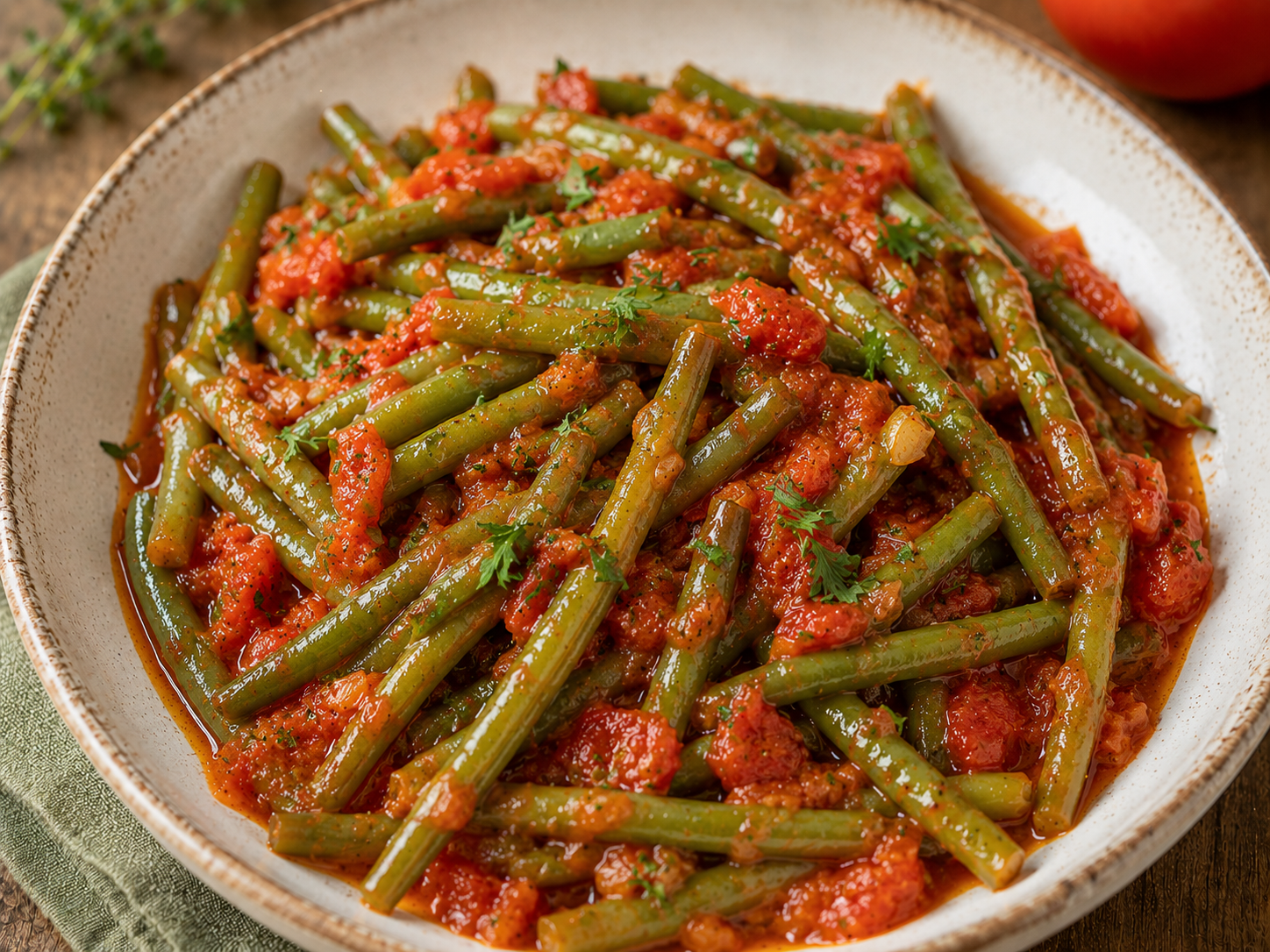 Fagiolini al pomodoro
