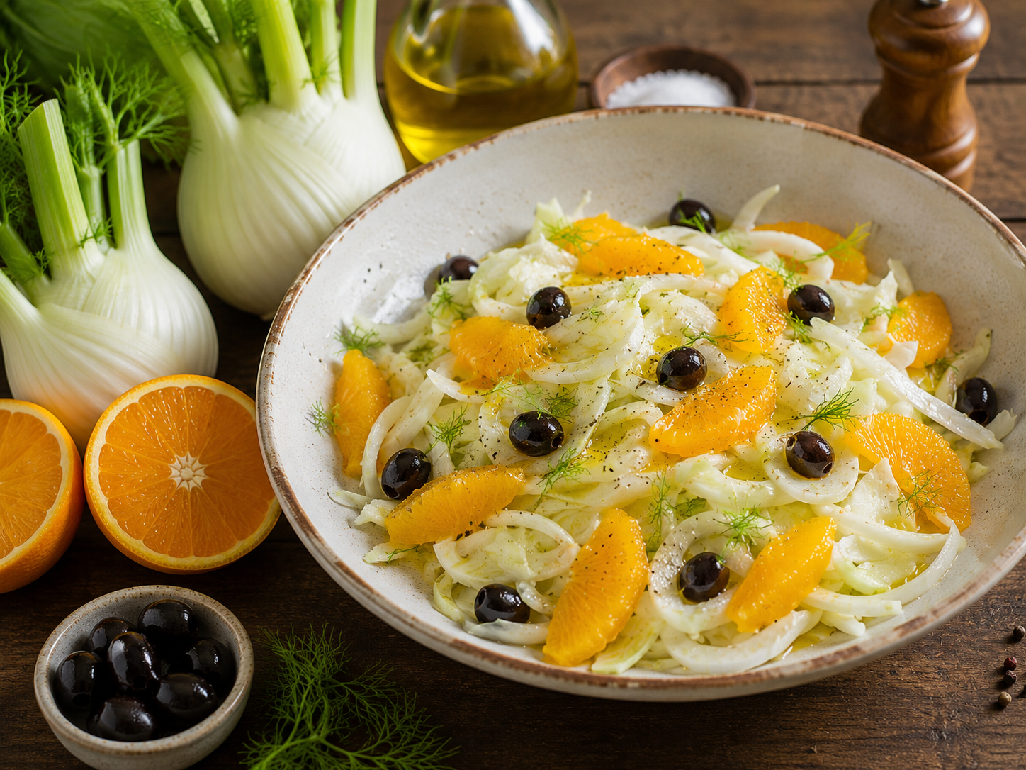 Insalata di finocchi e arance