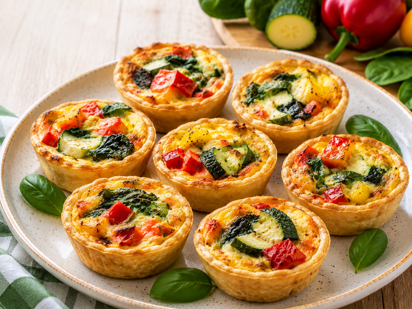 Mini quiche alle verdure
