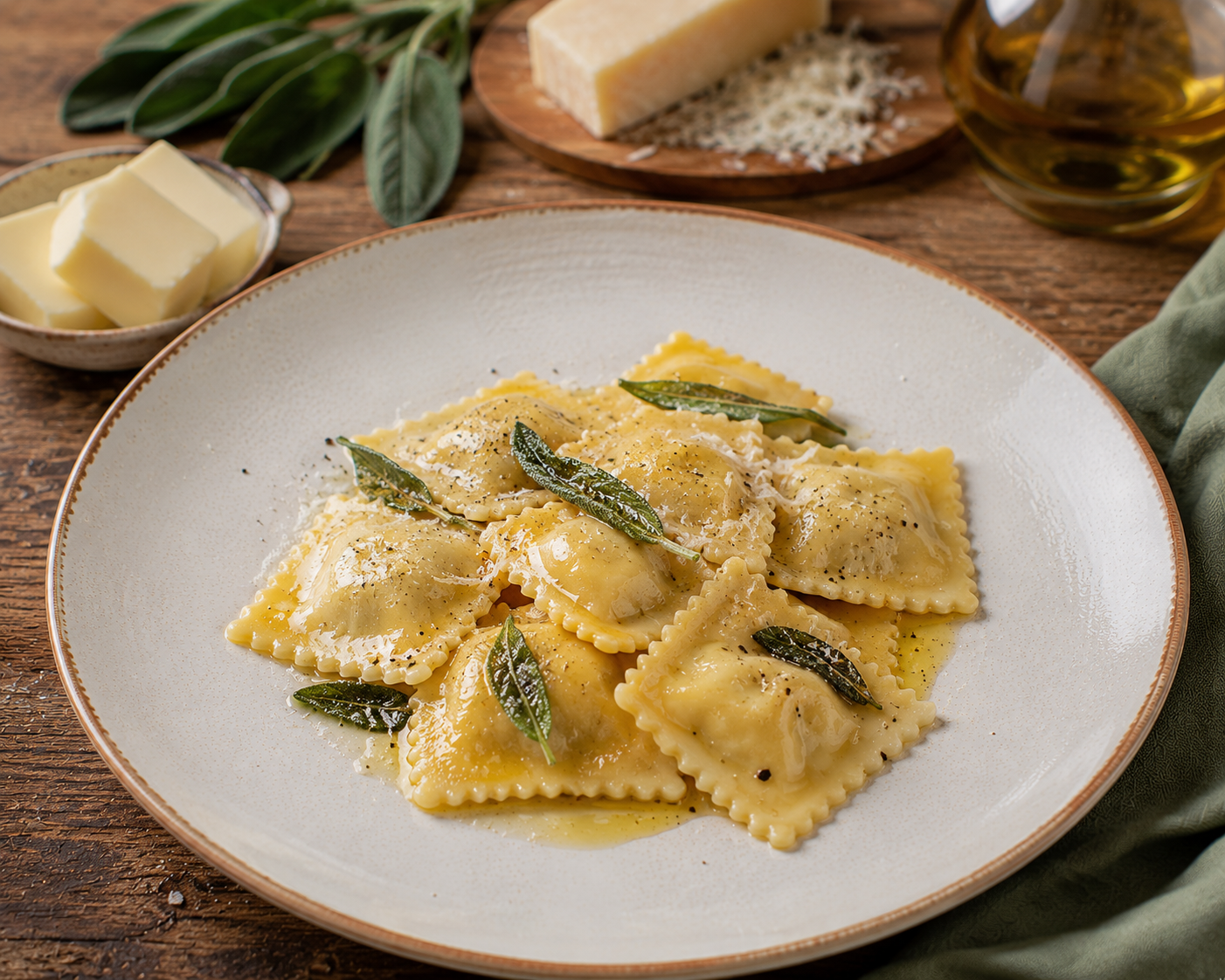 Ravioli burro e salvia