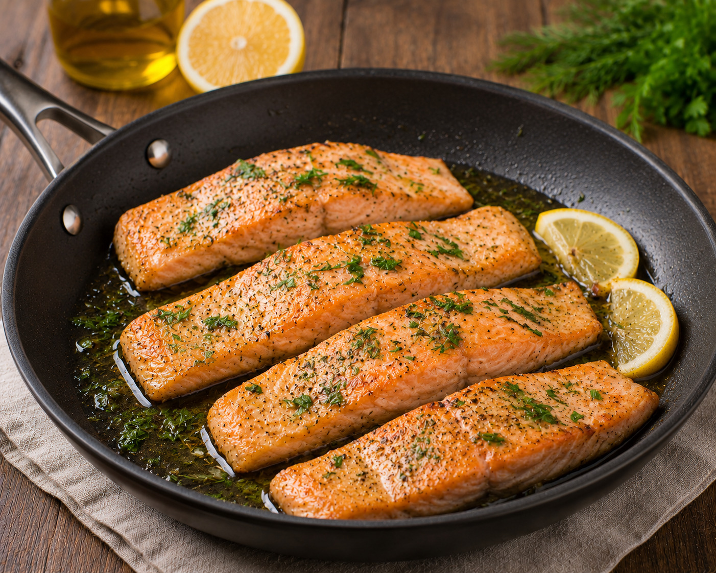 Salmone in padella