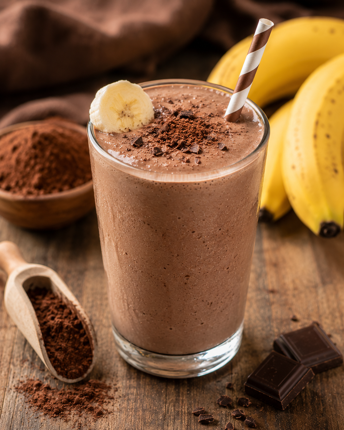 Smoothie cacao e banana