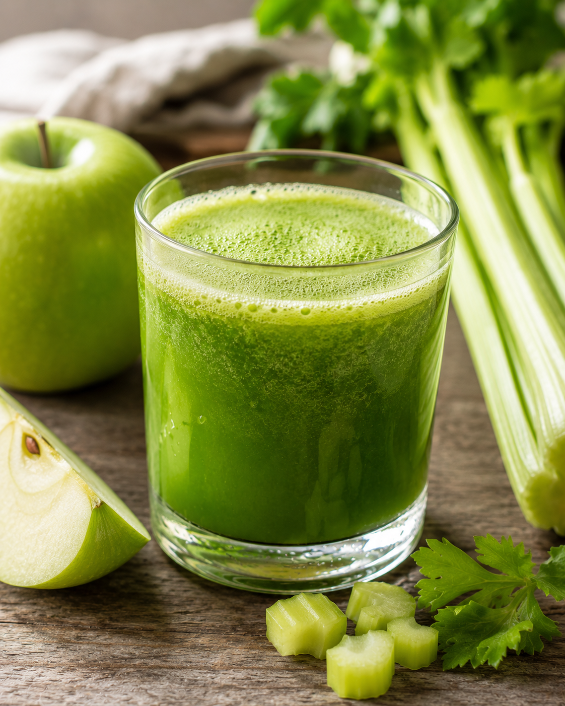 Succo verde mela e sedano