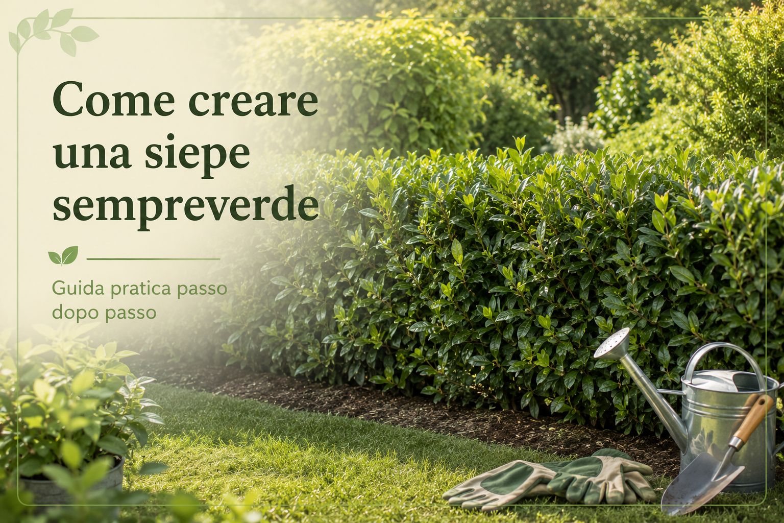 Come creare una siepe sempreverde