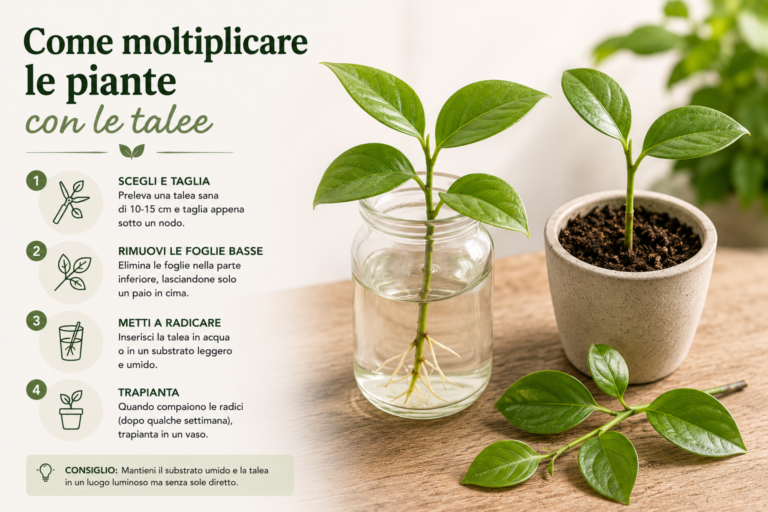 Come moltiplicare le piante con le talee