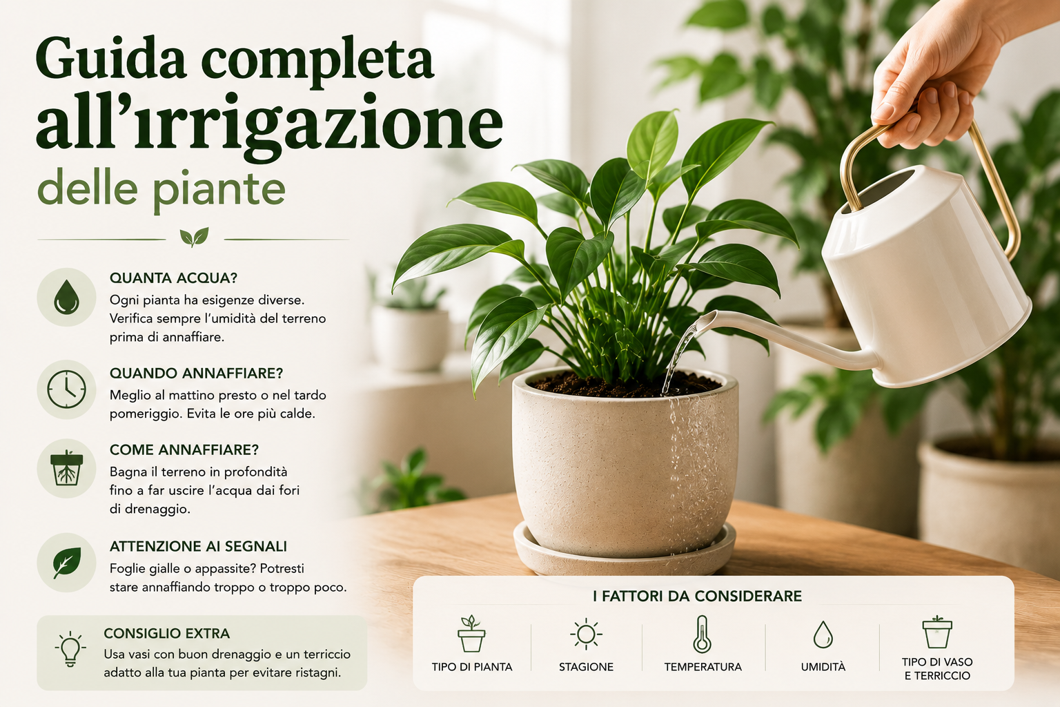 Guida completa all’irrigazione delle piante