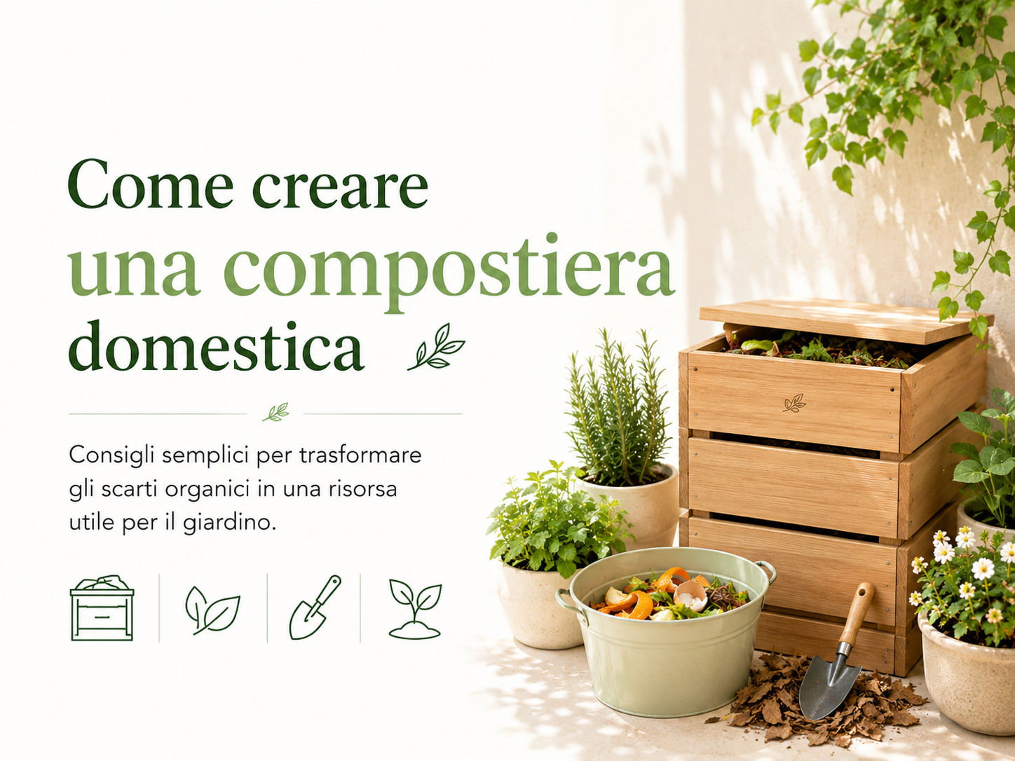 Come creare una compostiera domestica