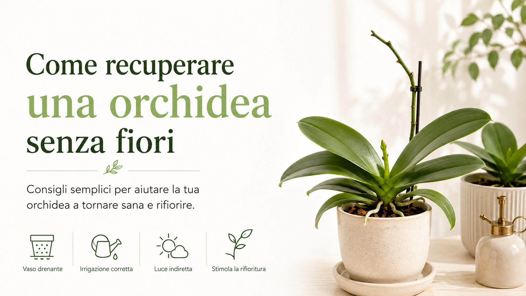 Come recuperare una orchidea senza fiori