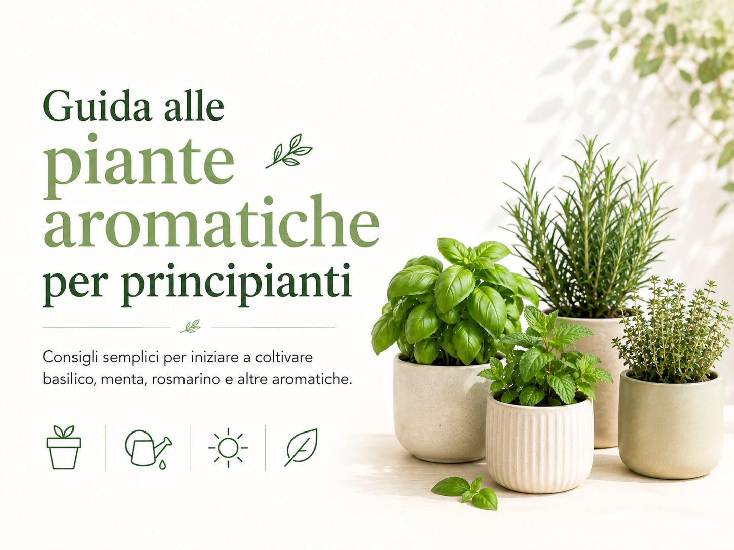Guida alle piante aromatiche per principianti
