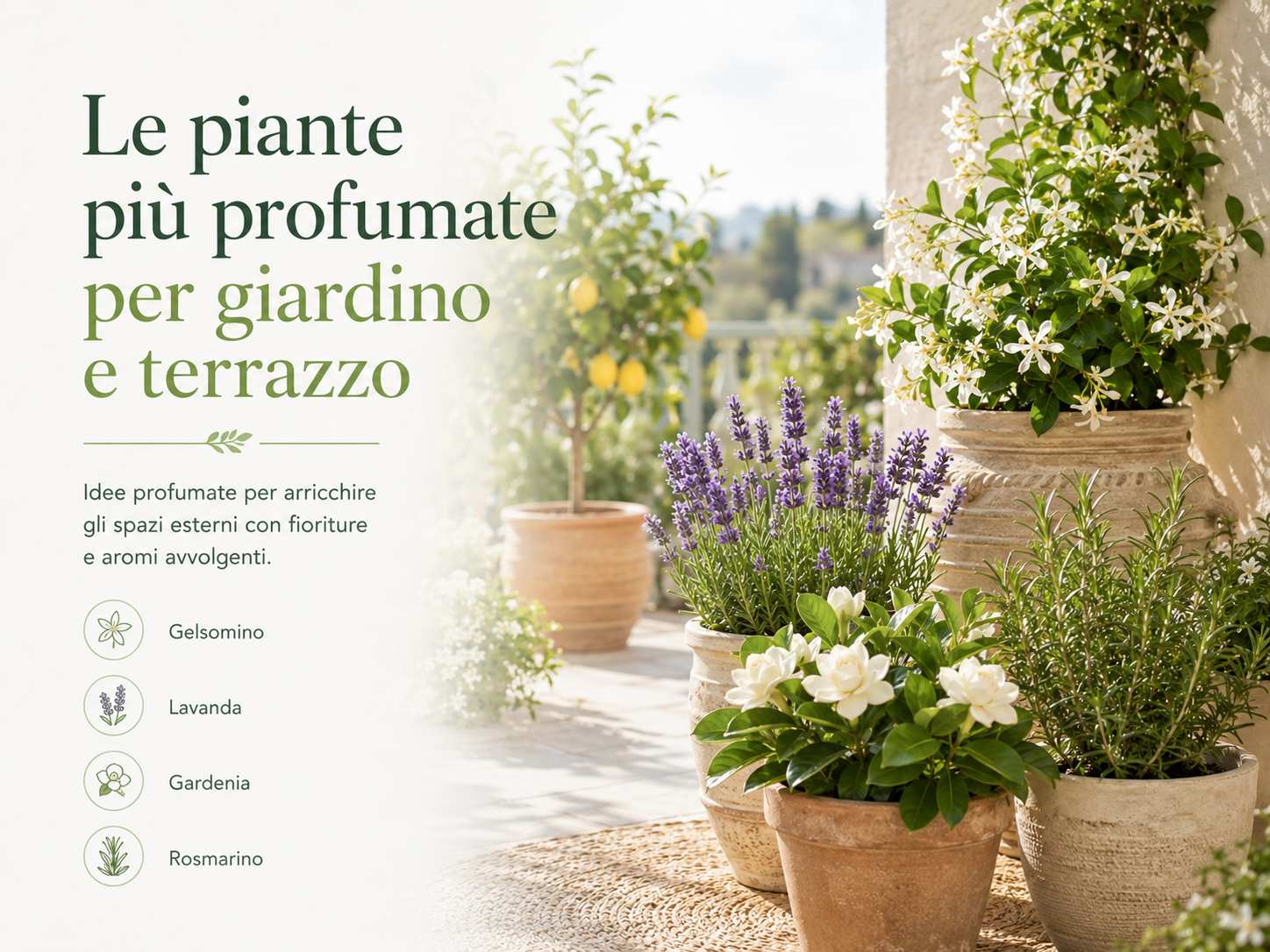 Le piante più profumate per giardino e terrazzo