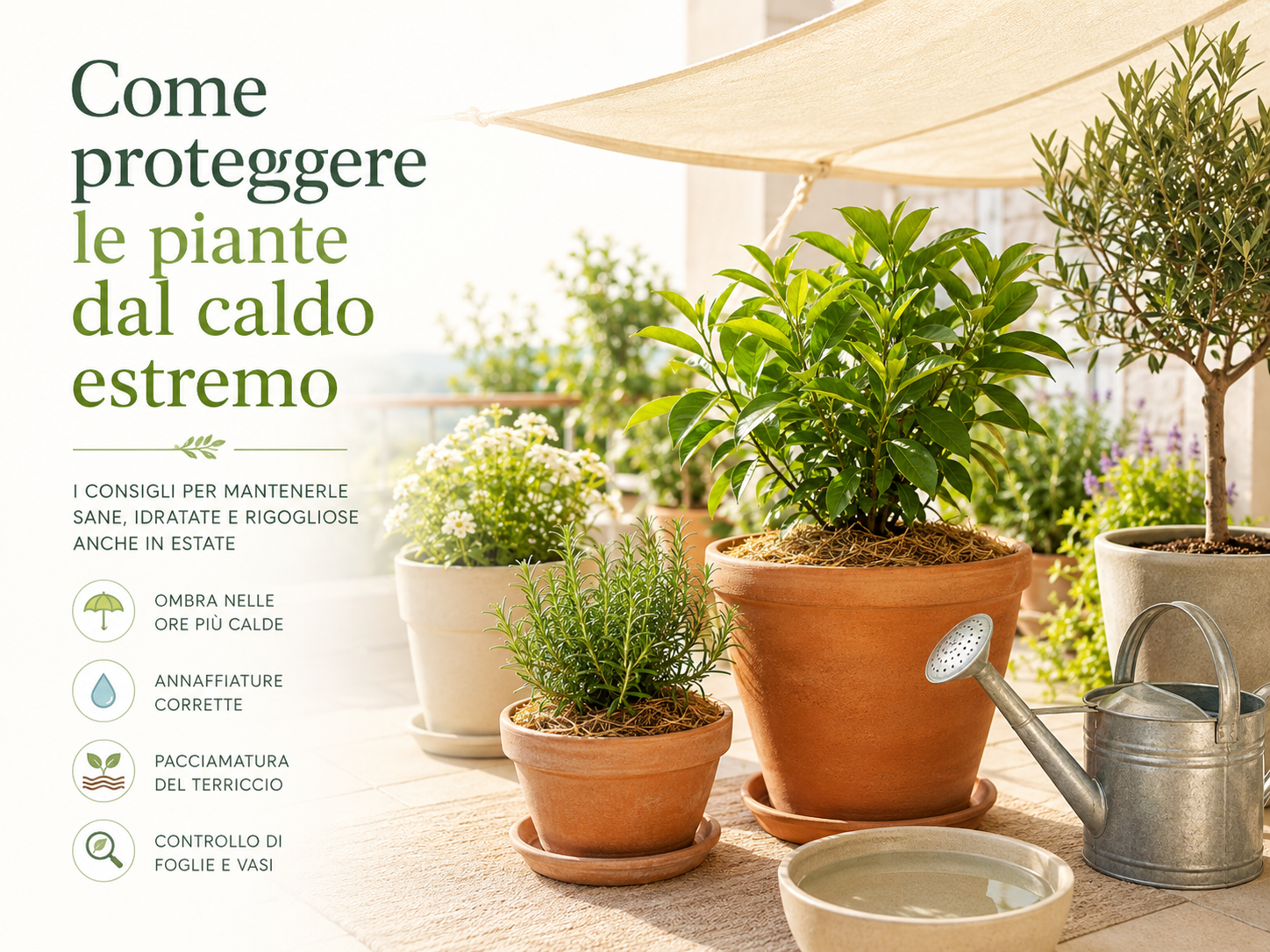 Come proteggere le piante dal caldo estremo