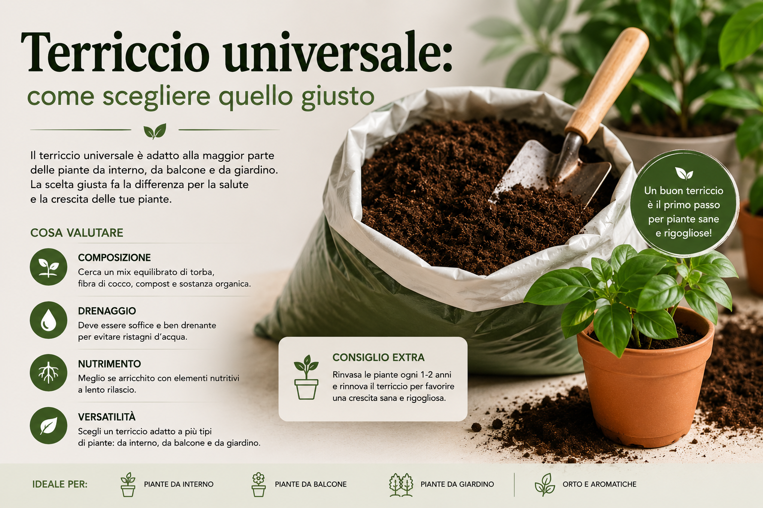 Terriccio universale: come scegliere quello giusto