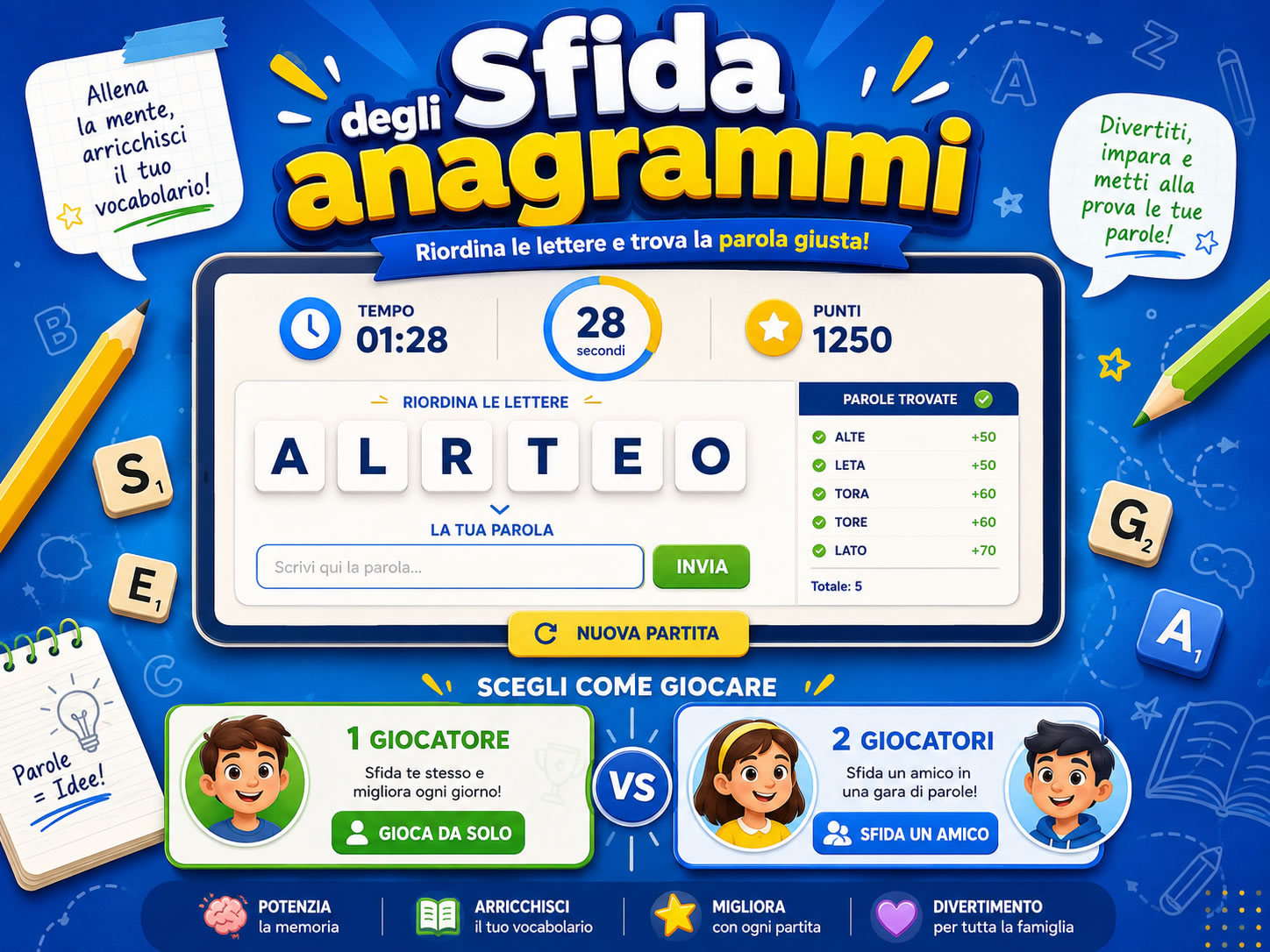 Sfida Anagrammi