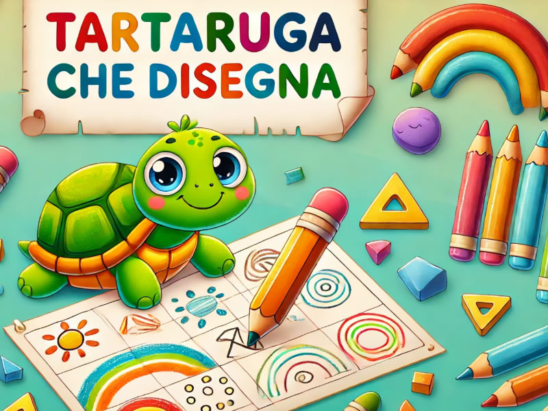 Tartaruga che disegna