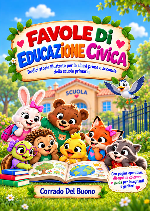 Copertina del libro Favole di Educazione Civica