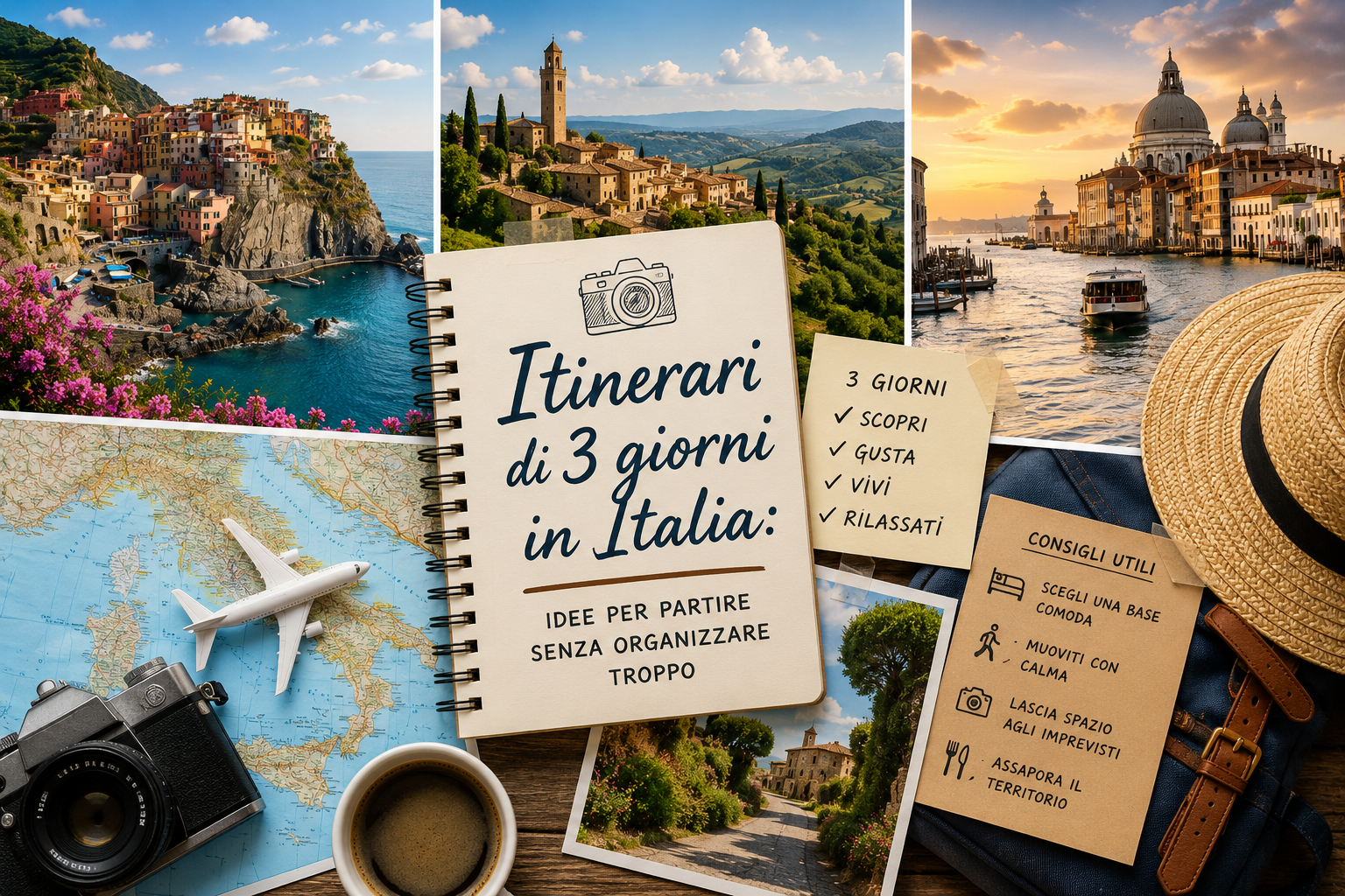Itinerari di 3 giorni in Italia: idee per partire senza organizzare troppo