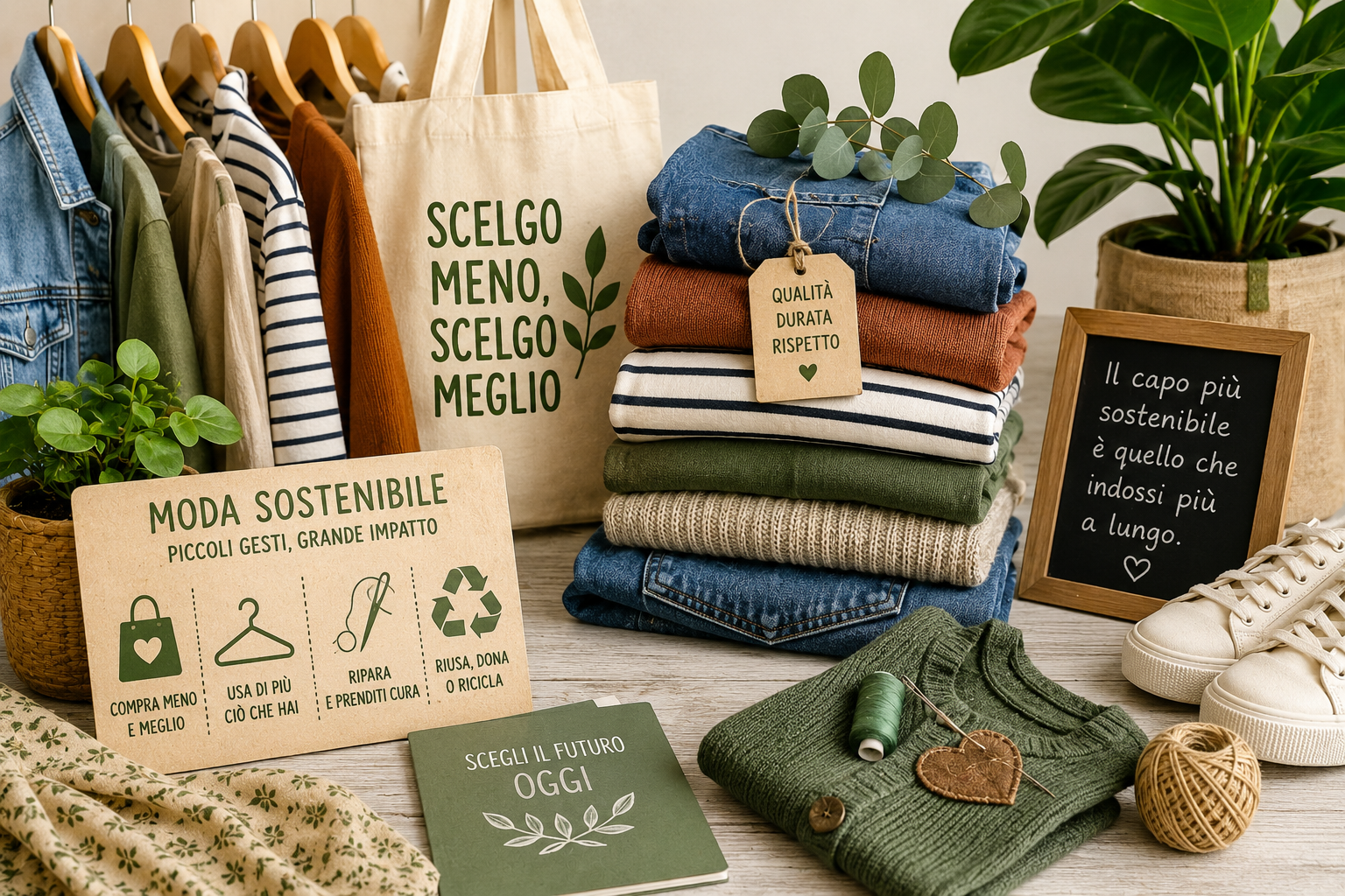 Moda sostenibile: vestire meglio riducendo sprechi e impatto ambientale