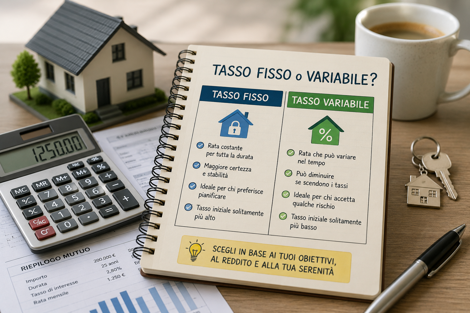 Mutuo a tasso fisso o variabile: come capire quale scelta è più adatta
