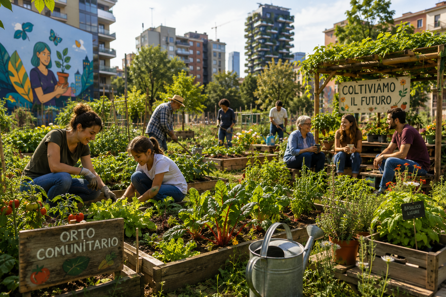 Orti urbani e comunitari: coltivare cibo, relazioni e verde nelle città