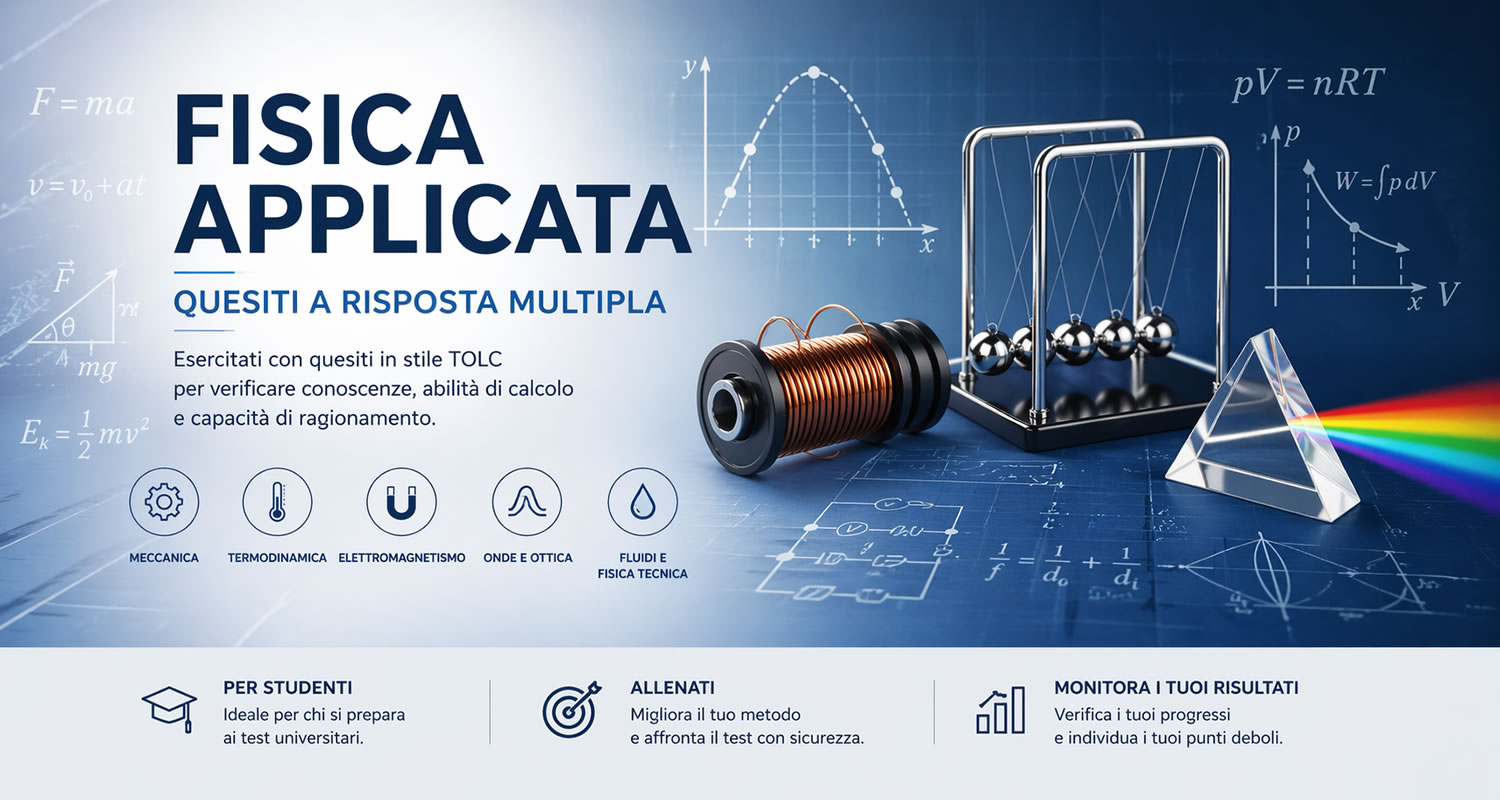 Copertina quiz FISICA APPLICATA