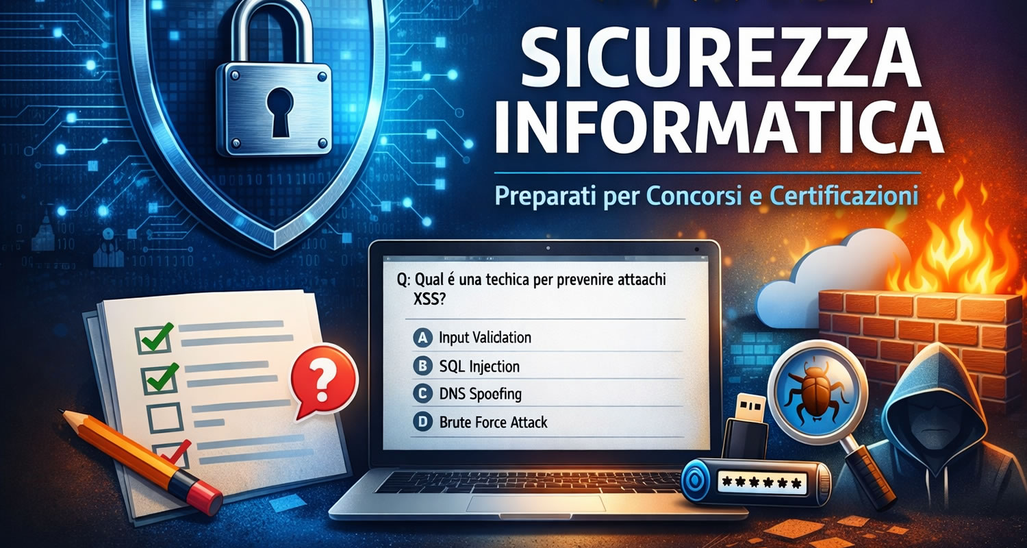 Copertina quiz SICUREZZA INFORMATICA