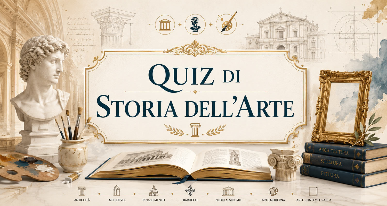 Copertina quiz STORIA DELL'ARTE