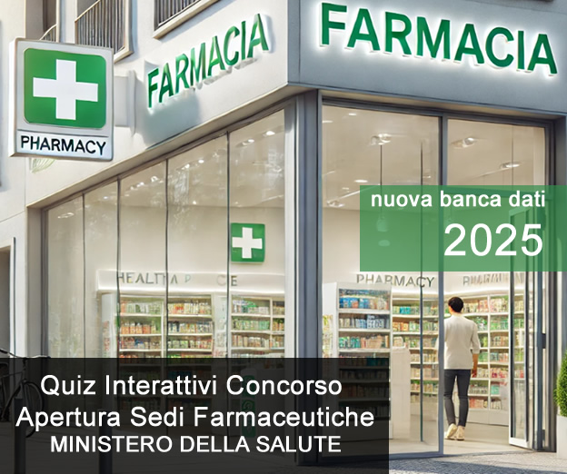 Test interattivi Concorso Apertura Sedi Farmaceutiche 2025