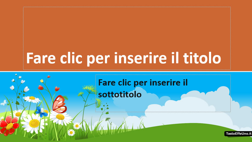 template microsoft office Prato in fiore