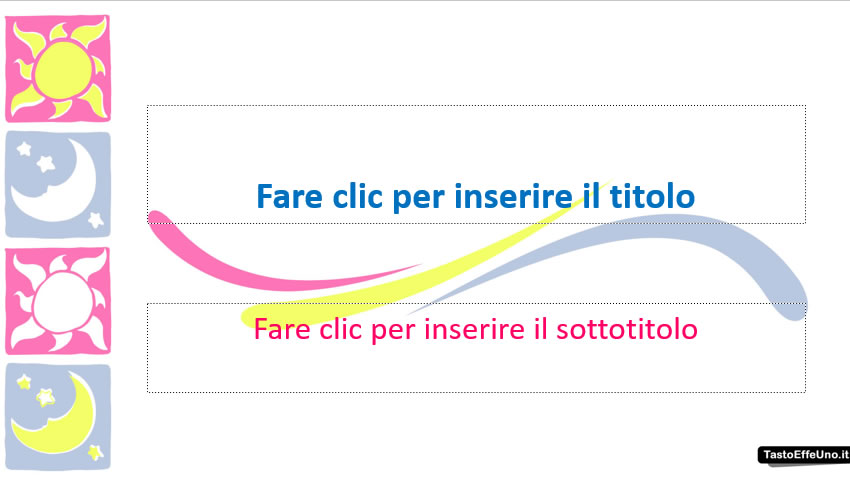 template microsoft office Giorno e Notte