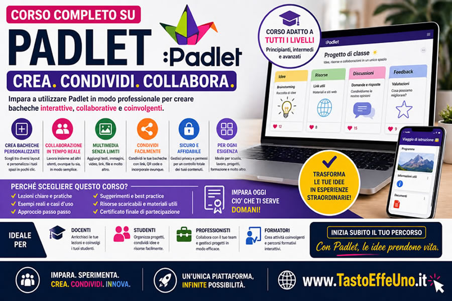 Corso completo su Padlet