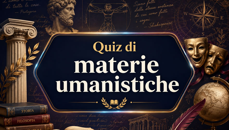 quiz materie umanistiche
