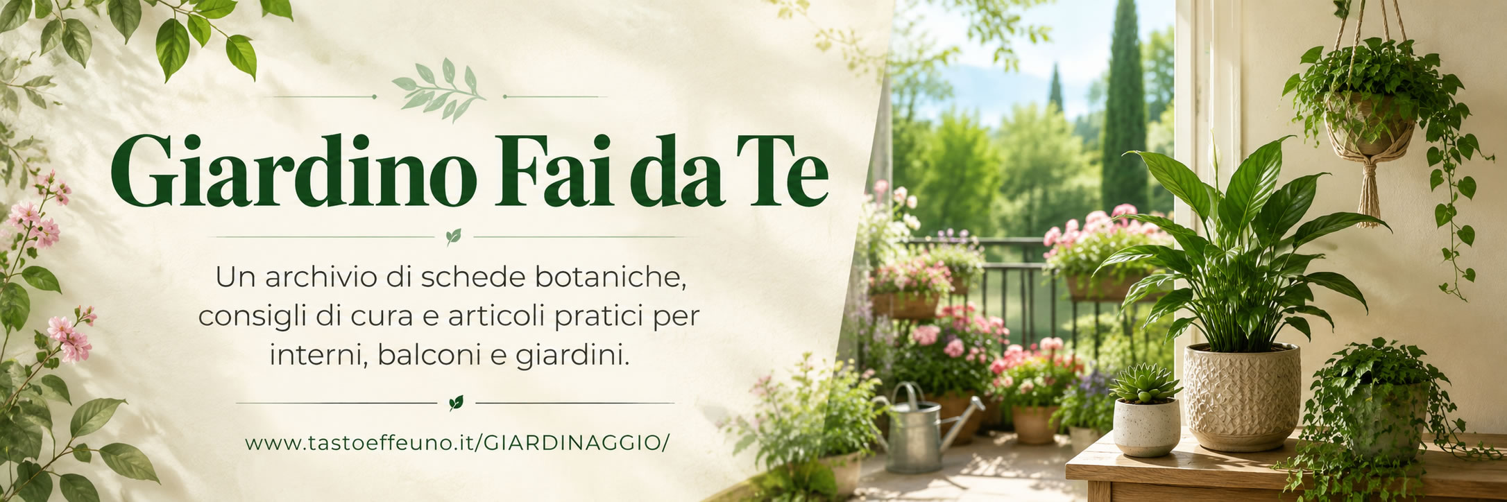 Sezione sito relativa al giardinaggio