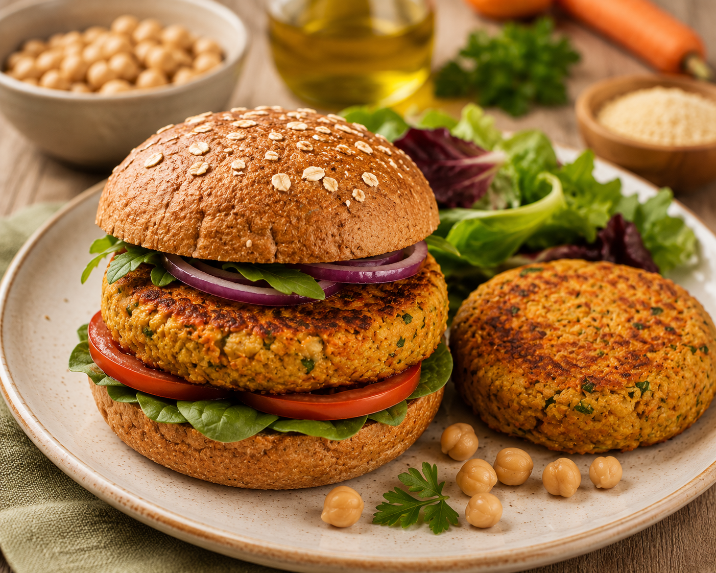 Burger di ceci