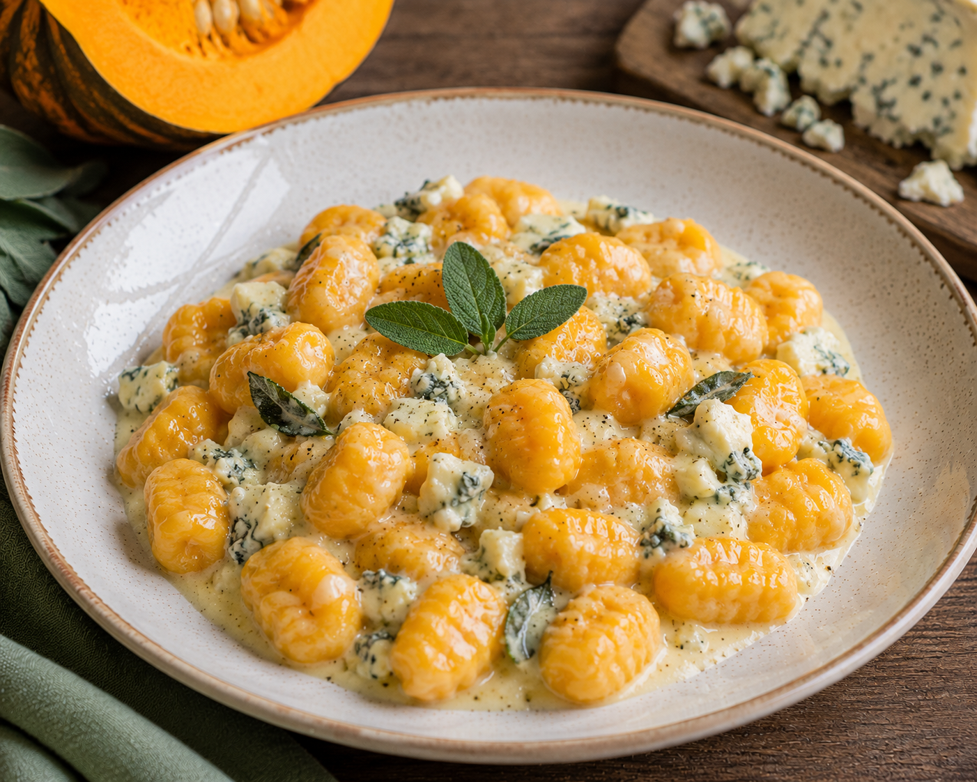 Gnocchi zucca e gorgonzola