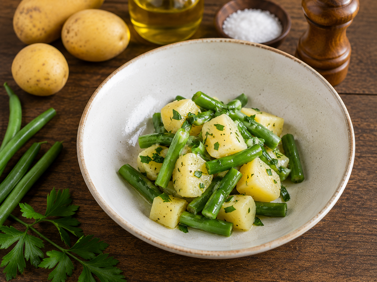 Insalata di patate e fagiolini