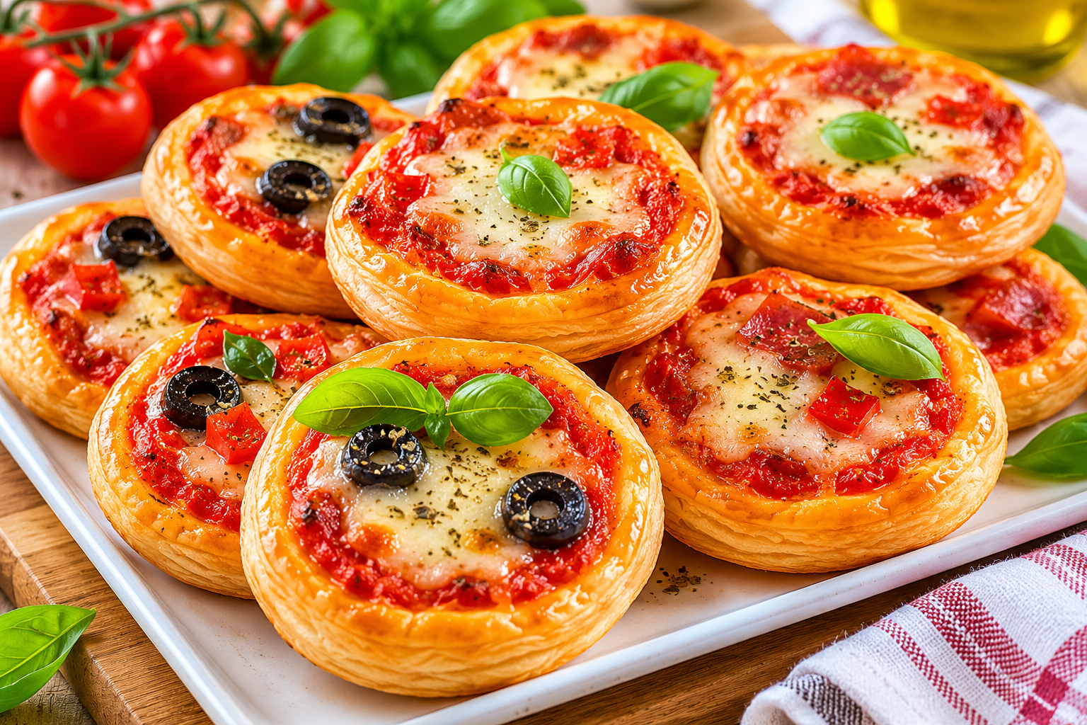 Pizzette di pasta sfoglia