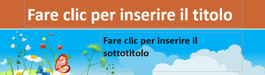 template microsoft office Prato in fiore