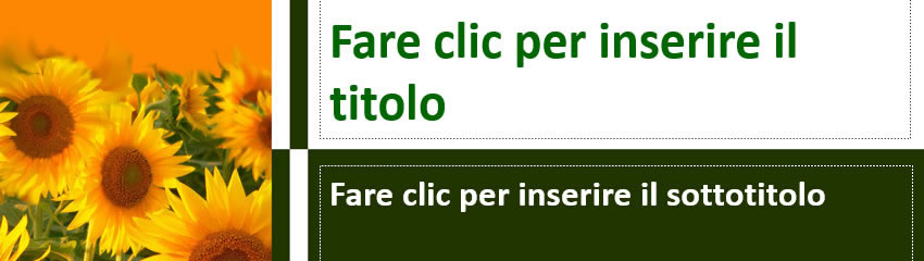 template microsoft office Girasole